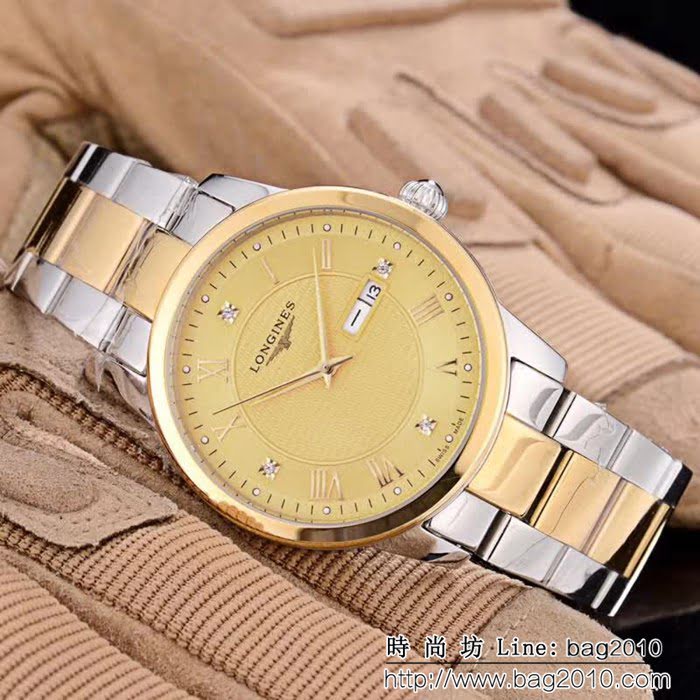 LONGINES浪琴 復古系列 經典大三針 全自動機械精品男士腕表 WSS1100